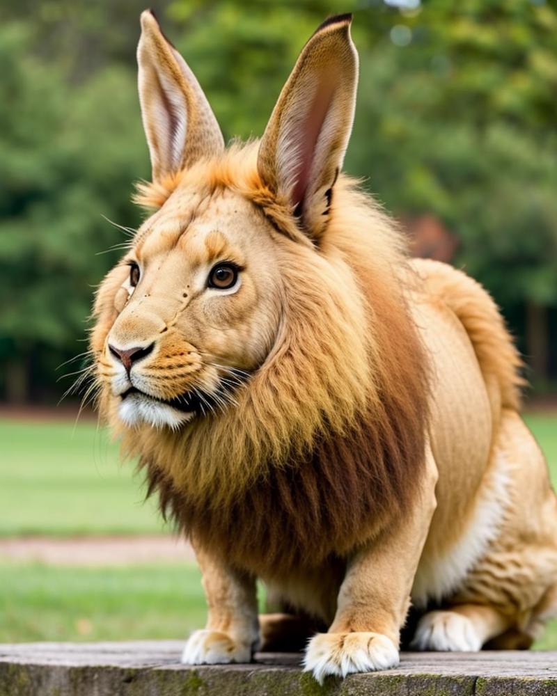 47514-3892118586-photo of a real life (bunny_1.1) lion hybrid_highly detailed realistic, sharp focus.png